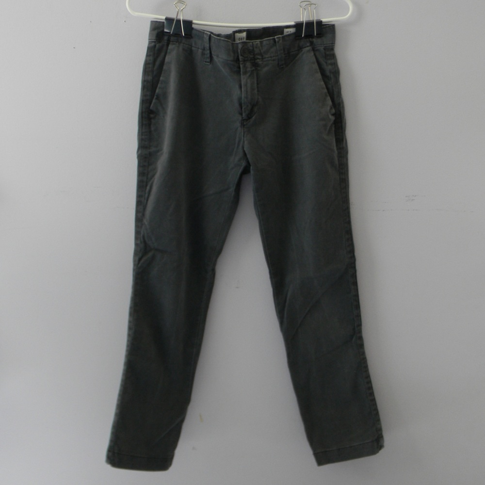 GAP dark gray girlfriend chino pants